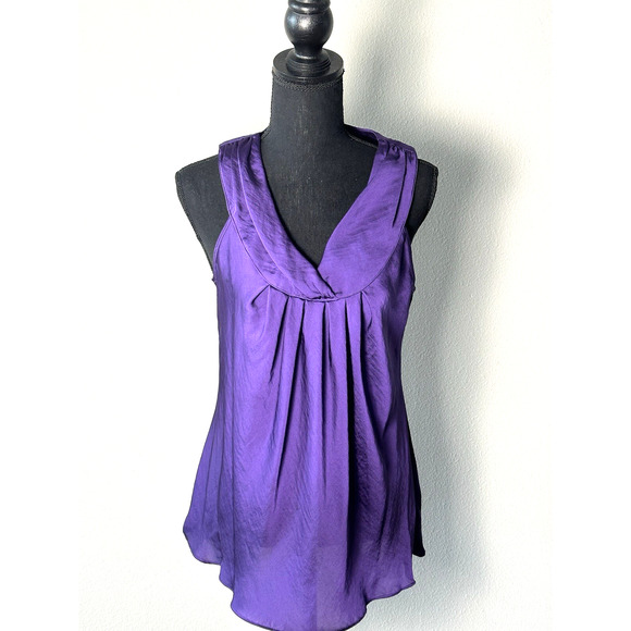 Women's Willi Smith Purple Sleeveless Top Blouse Size M - Picture 2 of 16
